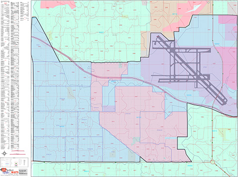 Territory by Census Tract with Carrier Routes and ZIP Codes